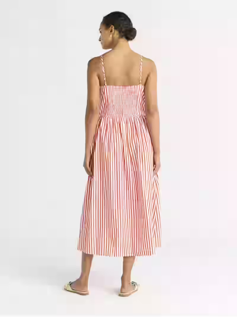 Free Assembly Women's Sleeveless Square Neck Midi Dress, Sizes XS-XXL - Walmart.com | Walmart (US)