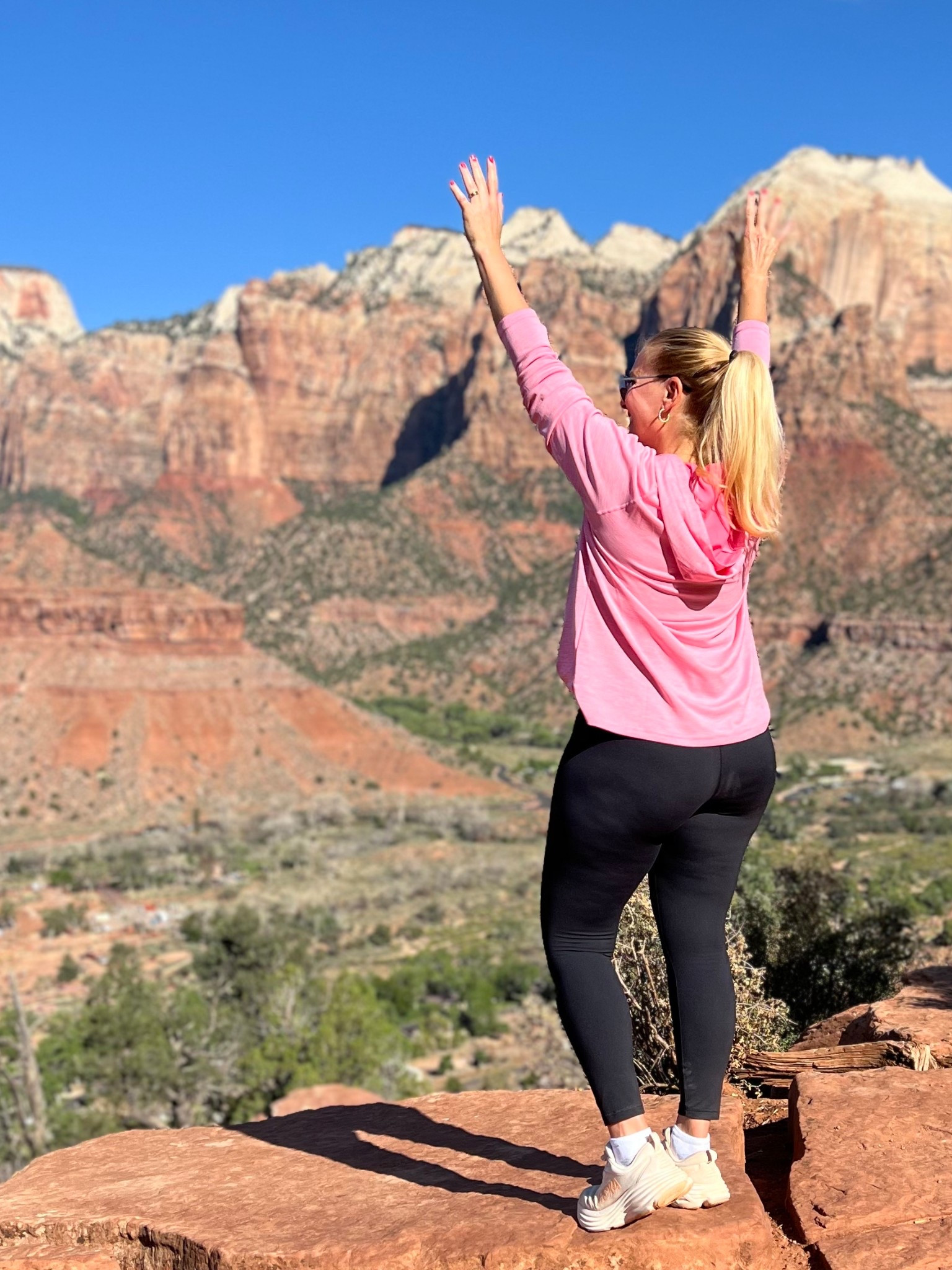 Comfy Casual travel outfit! 

I call this outfit my uniform. The tank top, yoga leggings and lightweight pullover hoodie is my go to activewear outfit! The hoodie has built in SPF coverage.

I wear it all the time. I wear it walking in my neighborhood, on vacation and to Pilates class. Also wore it on a hike at Zion National Park, Utah.

Wearing a large in everything. So comfy! I highly suggest all of these pieces!

#LTKSeasonal #LTKFindsUnder100 #LTKOver40 #LTKfitnessgoals #LTKActive #LTKSaleAlert #LTKFindsUnder50 #LTKU #LTKMidsize #LTKTravel #LTKgrwm #LTKootd 