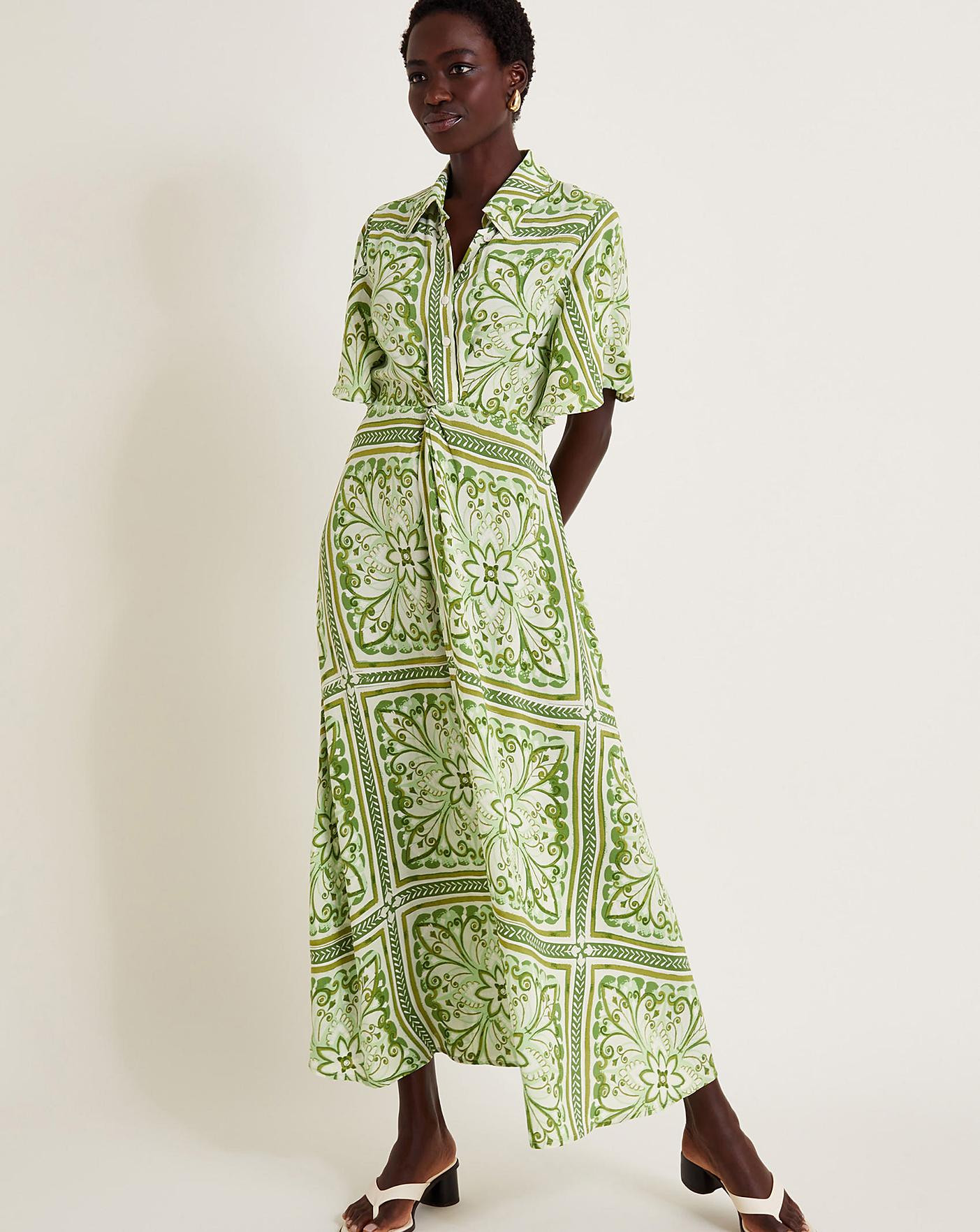 Monsoon Emilia Print Midi Shirt Dress | JD Williams (UK)