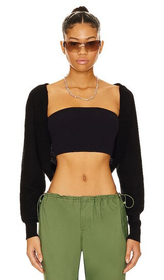 Autumn Cashmere Shaker Shrug in Black. - size L | Revolve Clothing (Global)