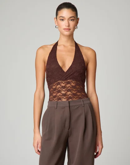 Lace Halter Neck Top | Glassons (Australia)