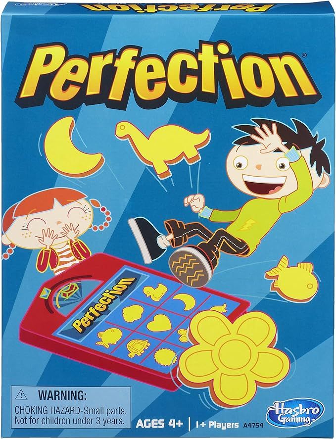 Hasbro Gaming Perfection, Popping Shapes and Pieces Game, Easter Gifts or Basket Stuffers for Kid... | Amazon (US)