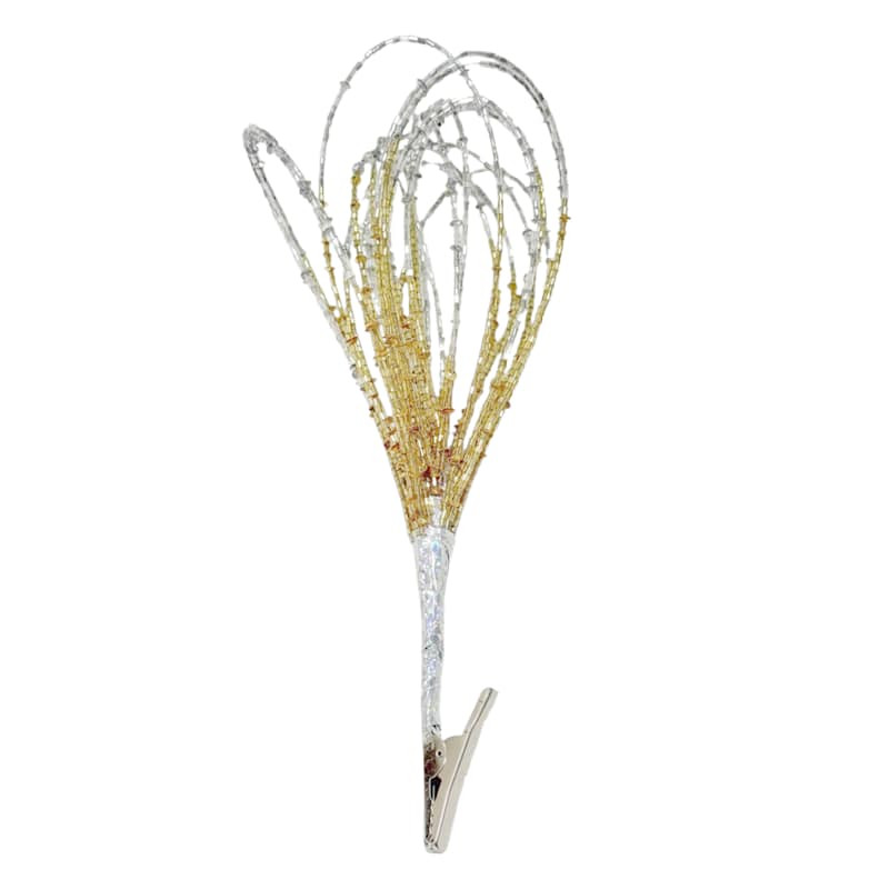 Gold & Silver Flower Tree Clip, 8.5", Glass, sold by At Home | At Home