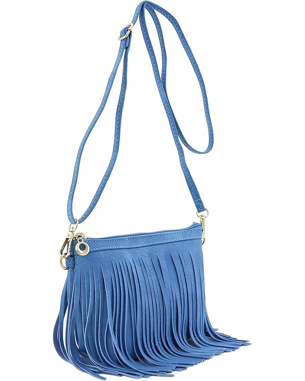 FashionPuzzle Small Fringe Crossbody Bag with Wrist Strap | Amazon (US)