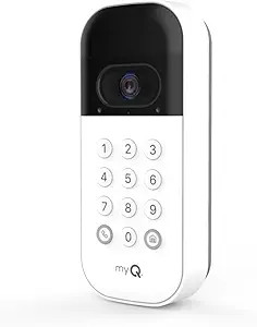 myQ Smart Garage Door Video Keypad with Wide-Angle Camera,Customizable PIN Codes,and Smartphone C... | Amazon (US)
