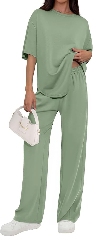 PRETTYGARDEN 2 Piece Lounge Sets Women Airport Travel Outfit | Amazon (US)