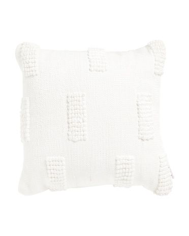 18x18 Indoor Outdoor Textured Bricks Pillow | TJ Maxx