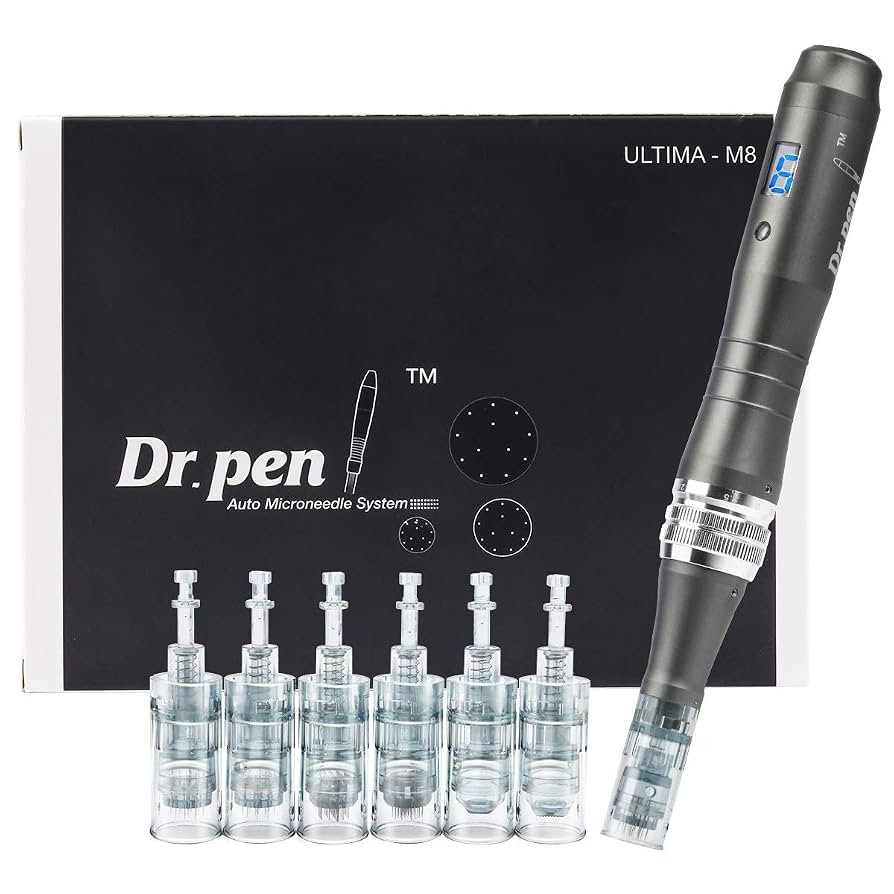 Dr Pen M8, Dermapen Wireless Electric m8 Microneedling Pen with 36PIN х1, 11 PIN х1 and Nano Ro... | Amazon (UK)
