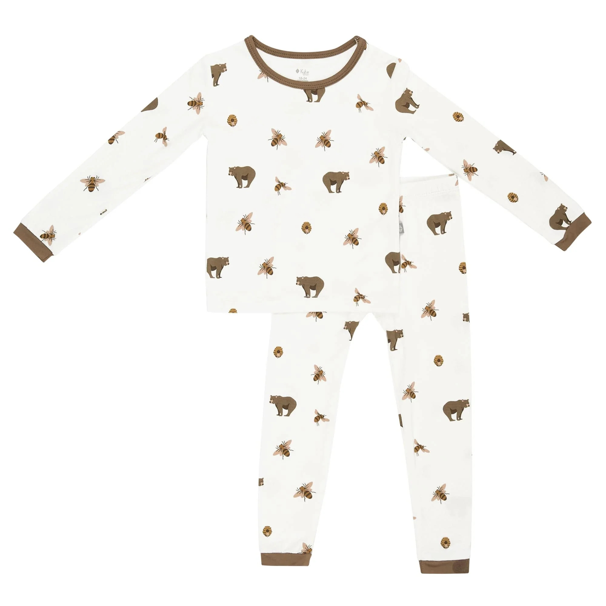 Toddler Pajama Set in Honey Bear | Kyte BABY
