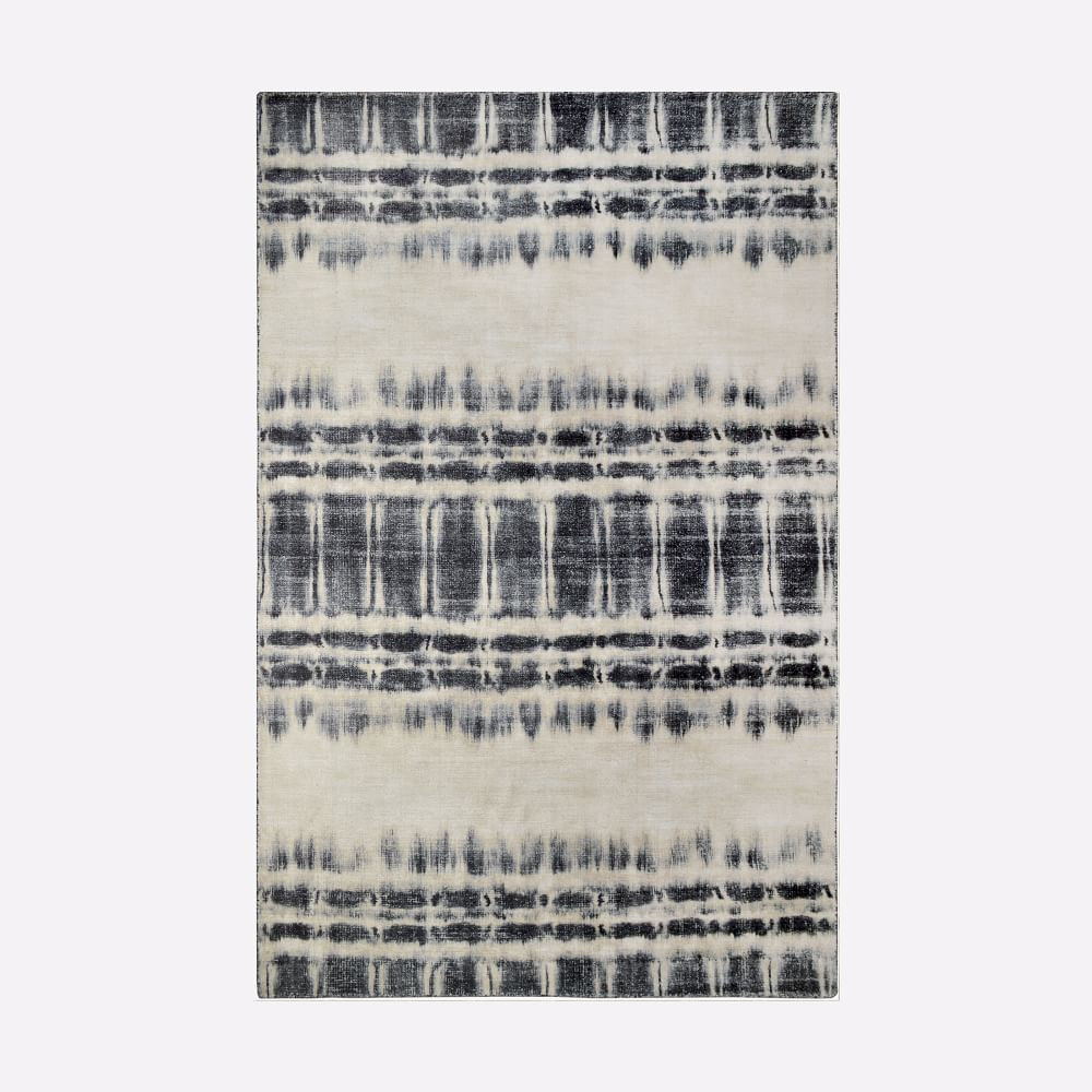 Tie Dye Rug, 6x9, Black | West Elm (US)
