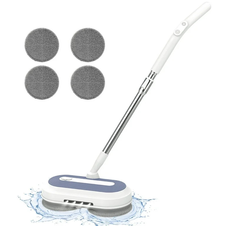 Electric Mops for Floor Cleaning - Cordless Spin Mop with LED Headlight Water Spray, 200ml Water ... | Walmart (US)
