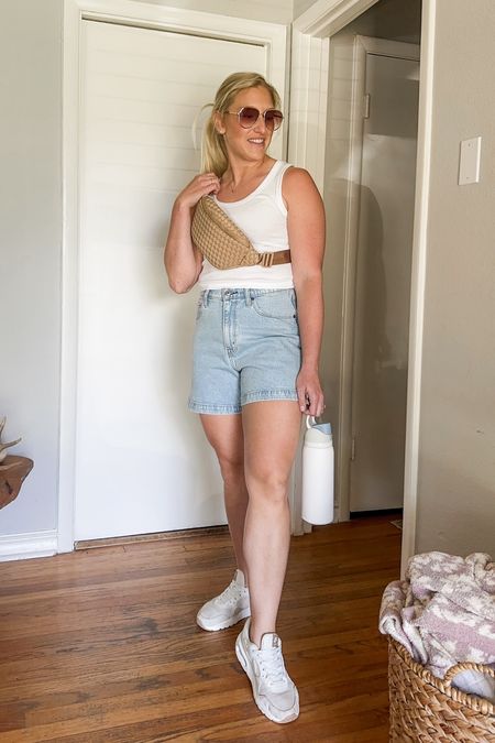 Jean Shorts perfect for the girls who are not looking for their booty to be hanging out! 🙌🏼

I tried these shirts in the curve love and the regular fit. The main difference is the proportions of waist and thighs.

Curve love - things have more room compared to the waist (picture in size 29)

Regular fit - waist and things are more symmetrical. I lack curves so I preferred this fit on me.

These jean shorts are amazing quality and do have some stretch! I recommended going up 1 size from your normal size in these dad shorts.

#LTKSaleAlert #LTKTravel #LTKMidsize