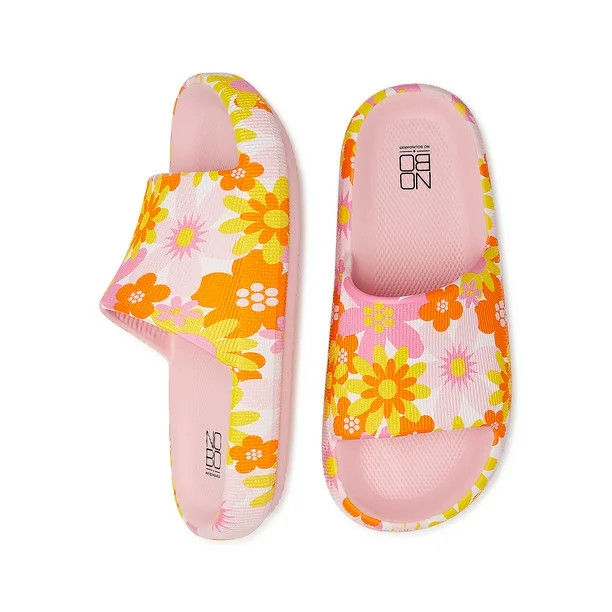 No Boundaries Women's Comfort Slide Sandals | Walmart (US)