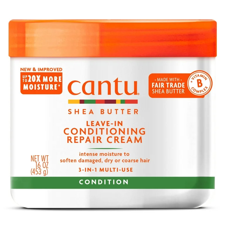 Cantu Shea Butter Leave-In Conditioning Repair Cream, 16 oz | Walmart (US)