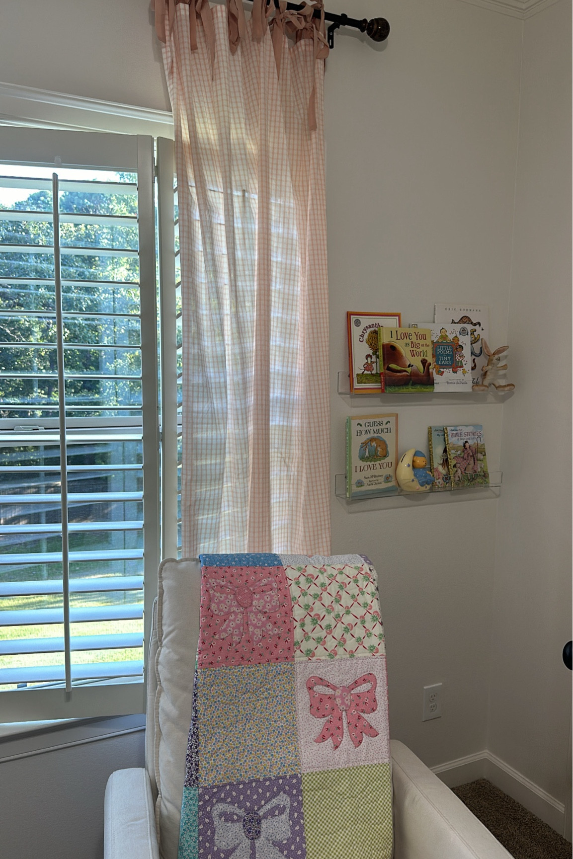 Bangers, closet dividers, curtains, glider & book shelf 🥰🎀💝🎀🎀🎀

#LTKStyleTip #LTKBump #LTKBaby