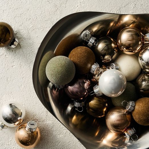 Small Glass Ball Ornaments (Set of 25) - Neutrals | West Elm (US)