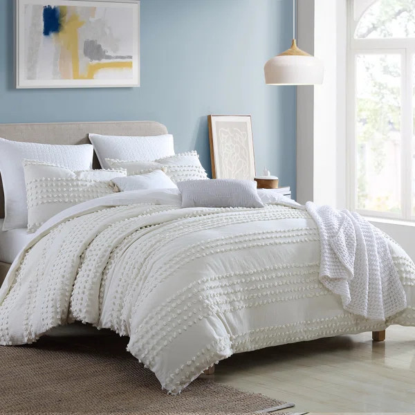 Ivory Standard Cotton 5 Piece Comforter Set | Wayfair North America