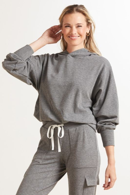 Evereve  Colie Mini Rib Hoodie | Evereve