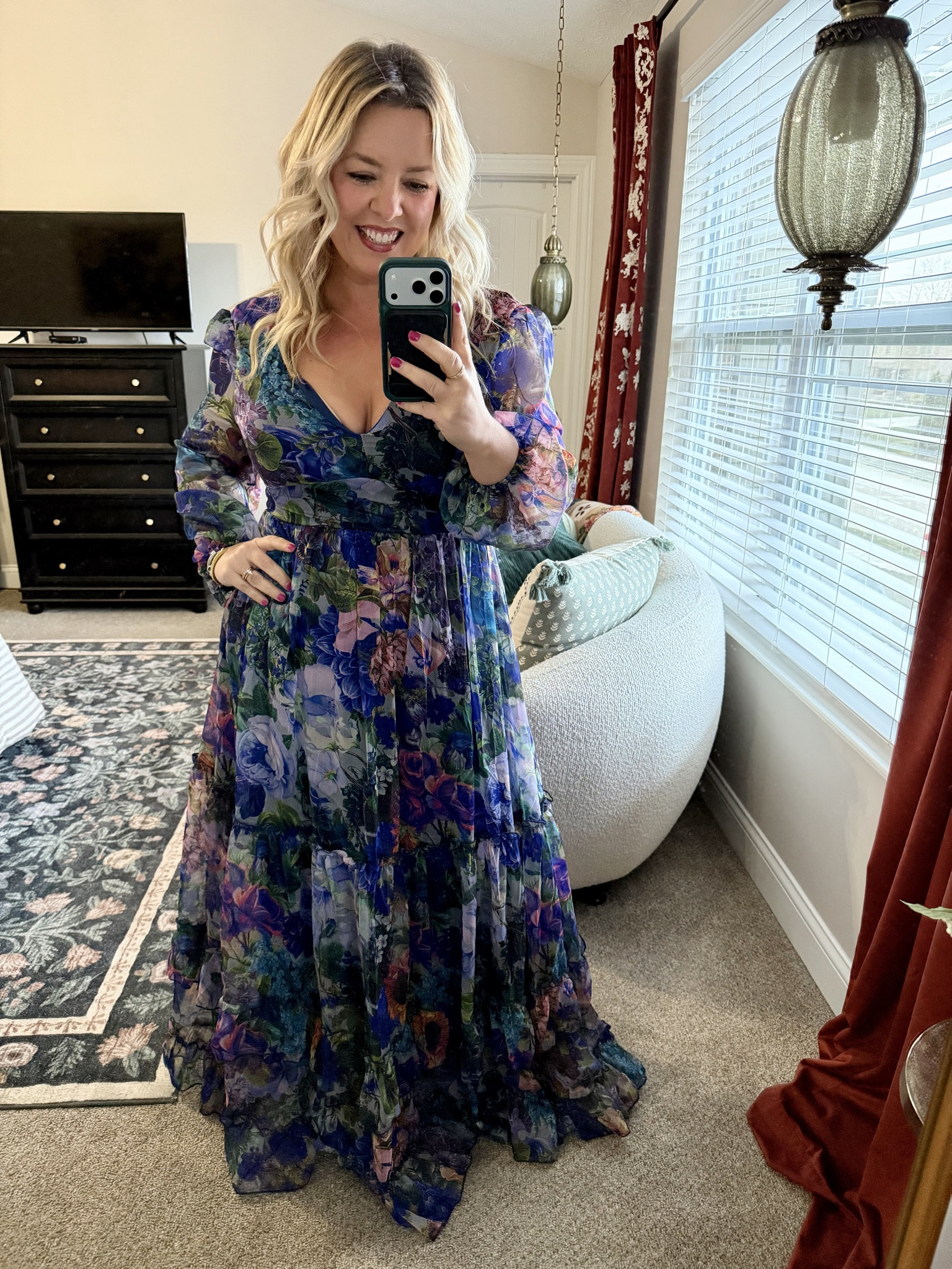 This floral maxi dress looks so Anthropologie but is from Amazon!! Wearing my true size lg & I am 5’2” so it is a tad long on me but not too bad!#LTKFindsUnder100 

#LTKPetite #LTKMidsize