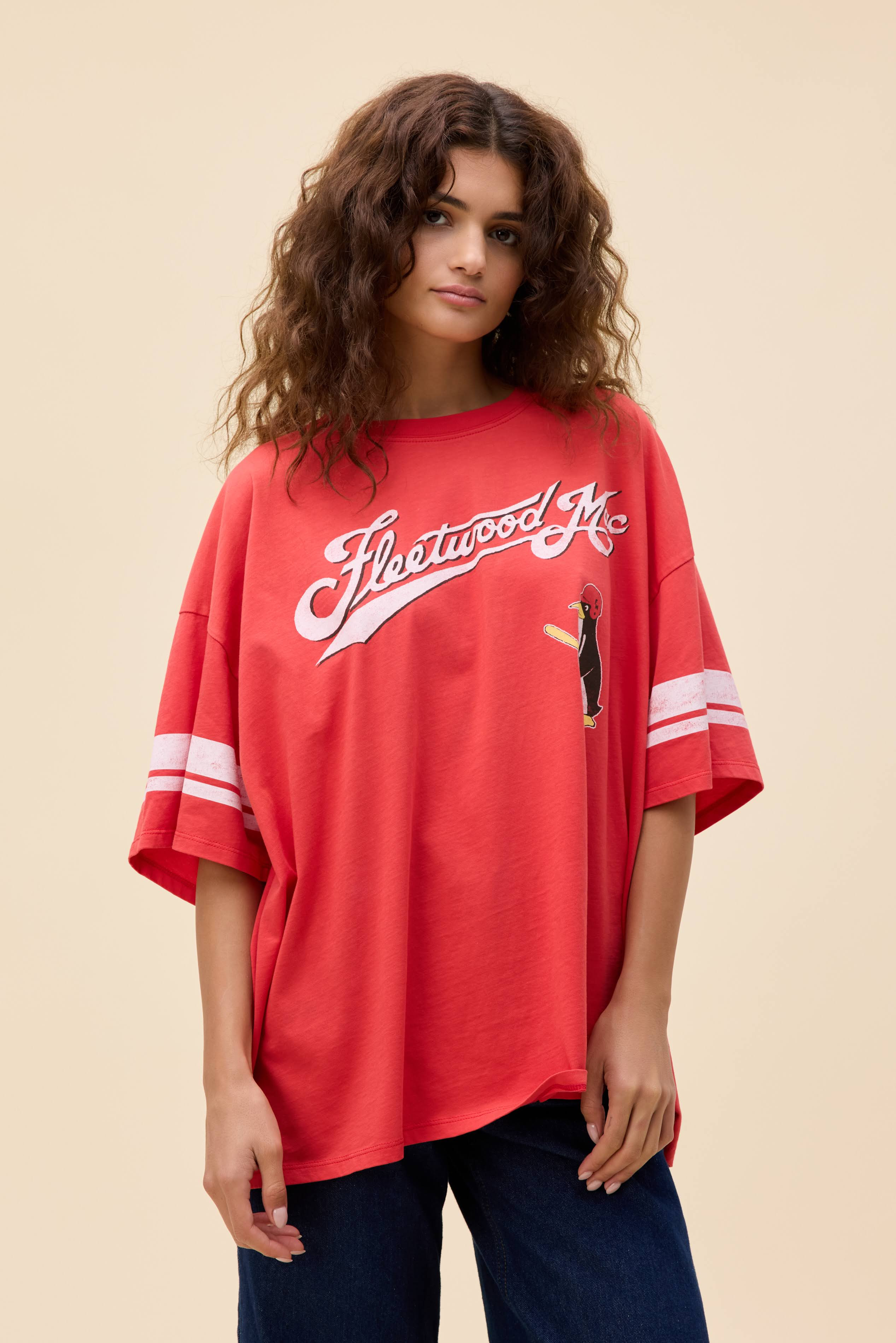 Fleetwood Mac Penguin Baseball OS Tee | Daydreamer