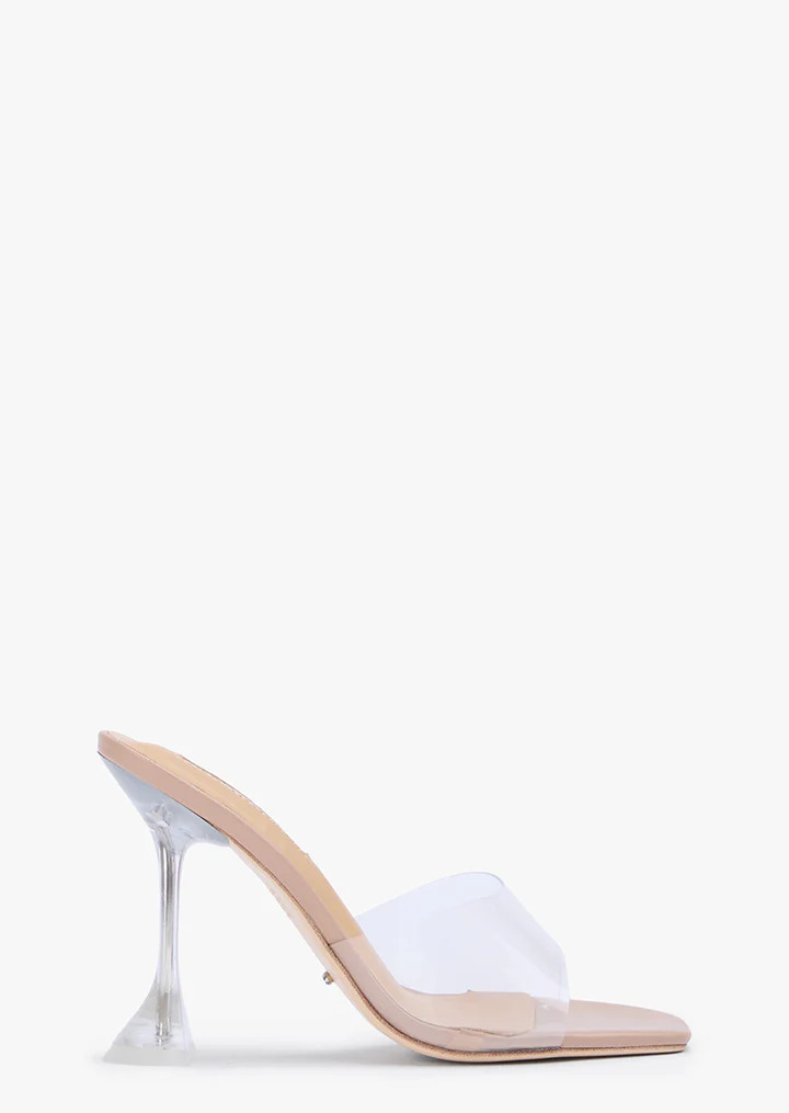 Serri Clear Vinylite/Skin Nappa Heels | Heels | Tony Bianco USA | Tony Bianco US
