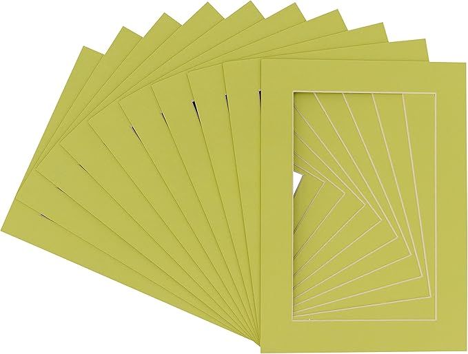 11x14 Mat for 8x10 Photo - Precut Pistachio Green Picture Matboard for Frames Measuring 11 x 14 I... | Amazon (US)