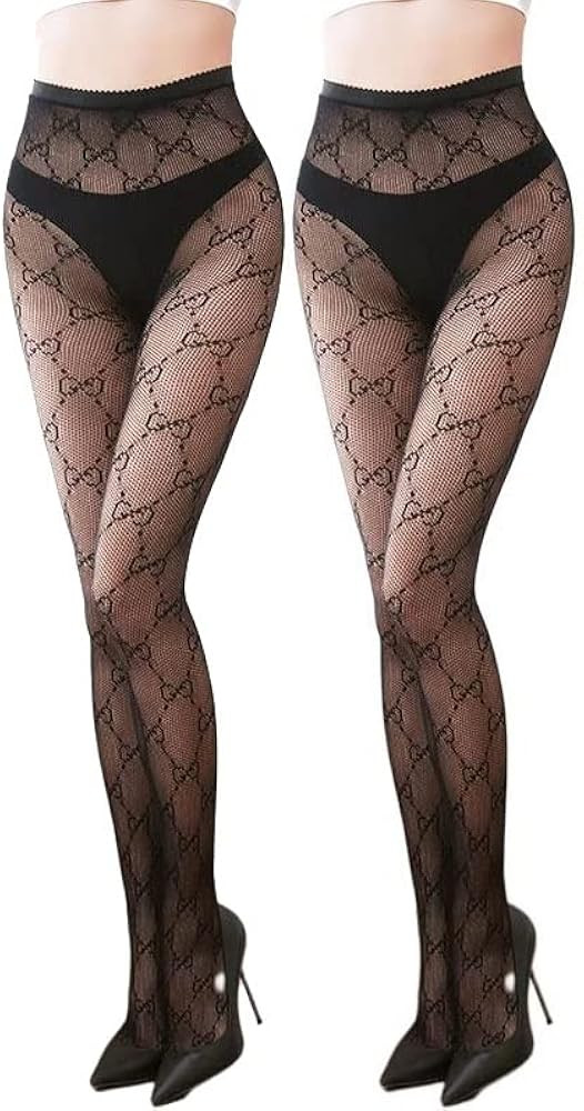 Sviohmr 2PCS Fishnet Stockings Sheer Tights Nylon Stockings for Women | Amazon (US)