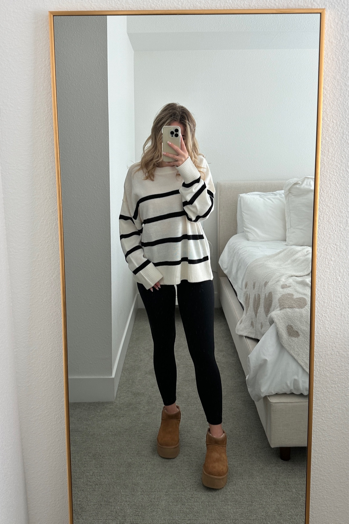 love this striped sweater from h&m ! sized up to M for extra slouch. will be able to wear all year long! 

fall finds | cozy fall outfit | platform uggs outfit | uggs in stock | platform ugg minis | girly outfit | girly fall outfit | feminine fall | fall leggings outfit | hm finds |

#LTKstyletip #LTKSeasonal #LTKfindsunder50