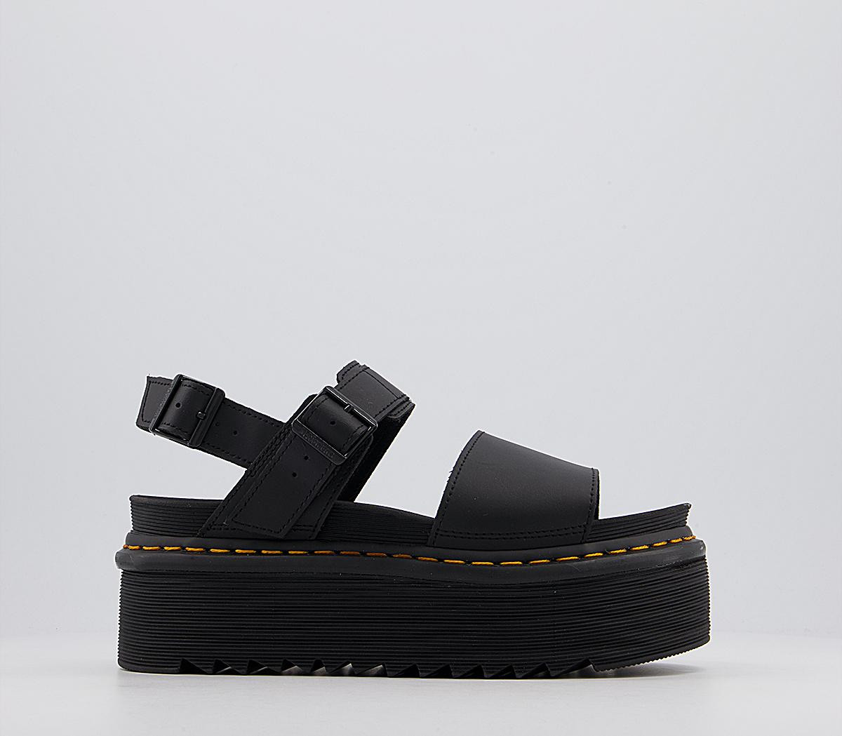 Dr. Martens Voss Quad Sandals Black - Women’s Sandals | OFFICE London (UK)
