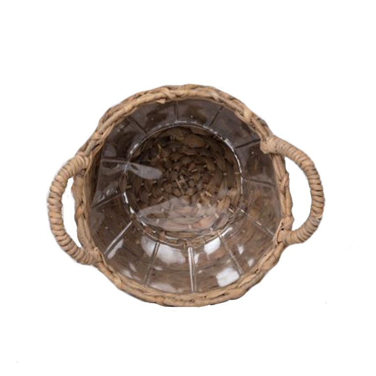 Better Homes & Gardens 11" Round Natural Water Hyacinth Basket Planter | Walmart (US)