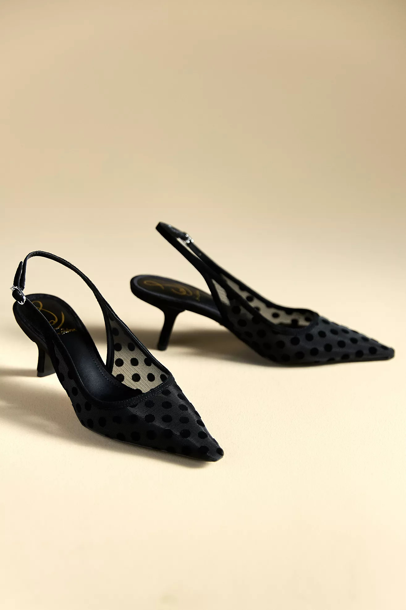 Sam Edelman Bianka Mesh Dot Slingback Heels | Anthropologie (US)