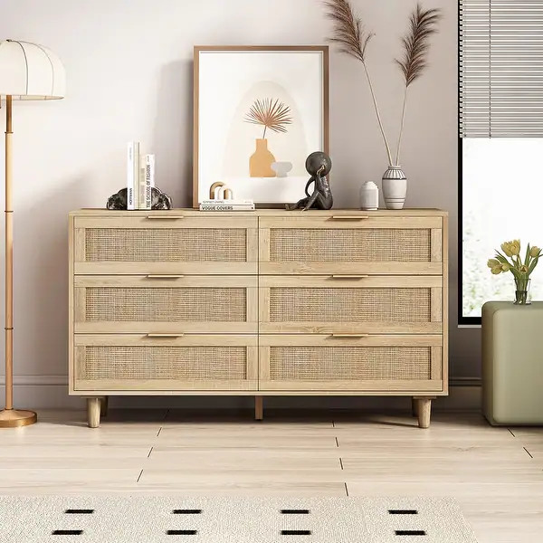 Rattan Storage Cabinet Rattan Drawer - Natural | Bed Bath & Beyond