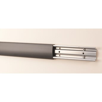 Rubbermaid FastTrack Garage 48-in Black/Silver Steel Multipurpose Storage Rail | Lowe's