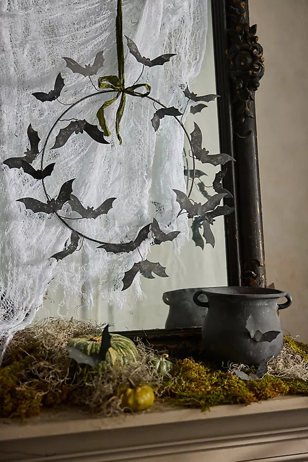 Bats Iron Wreath | Anthropologie (US)