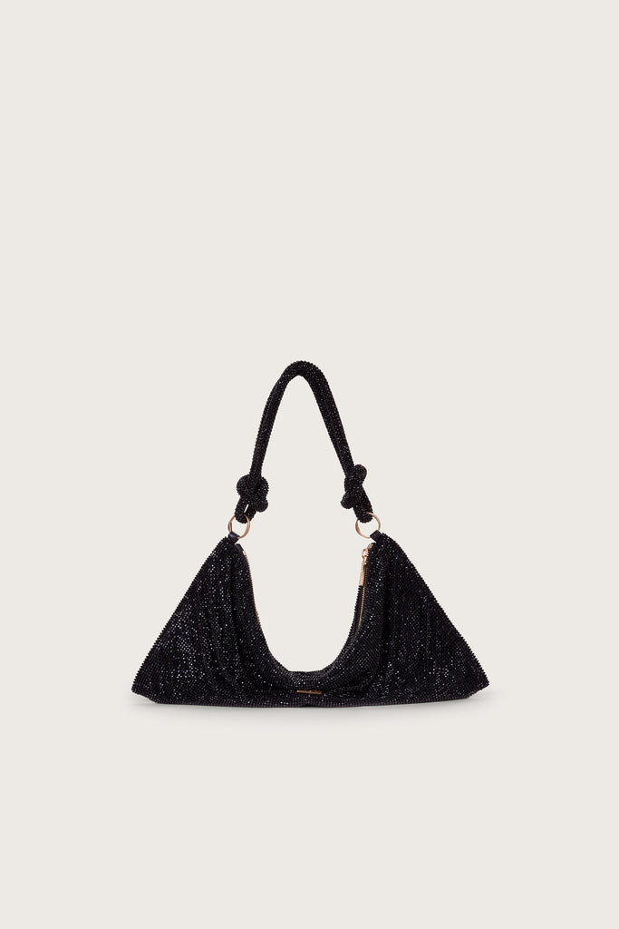 HERA MINI RHINESTONE SHOULDER BAG - BLACK | Cult Gaia - US