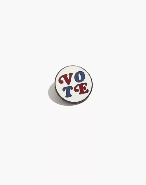 Madewell x Pintrill® Enamel Vote Pin | Madewell