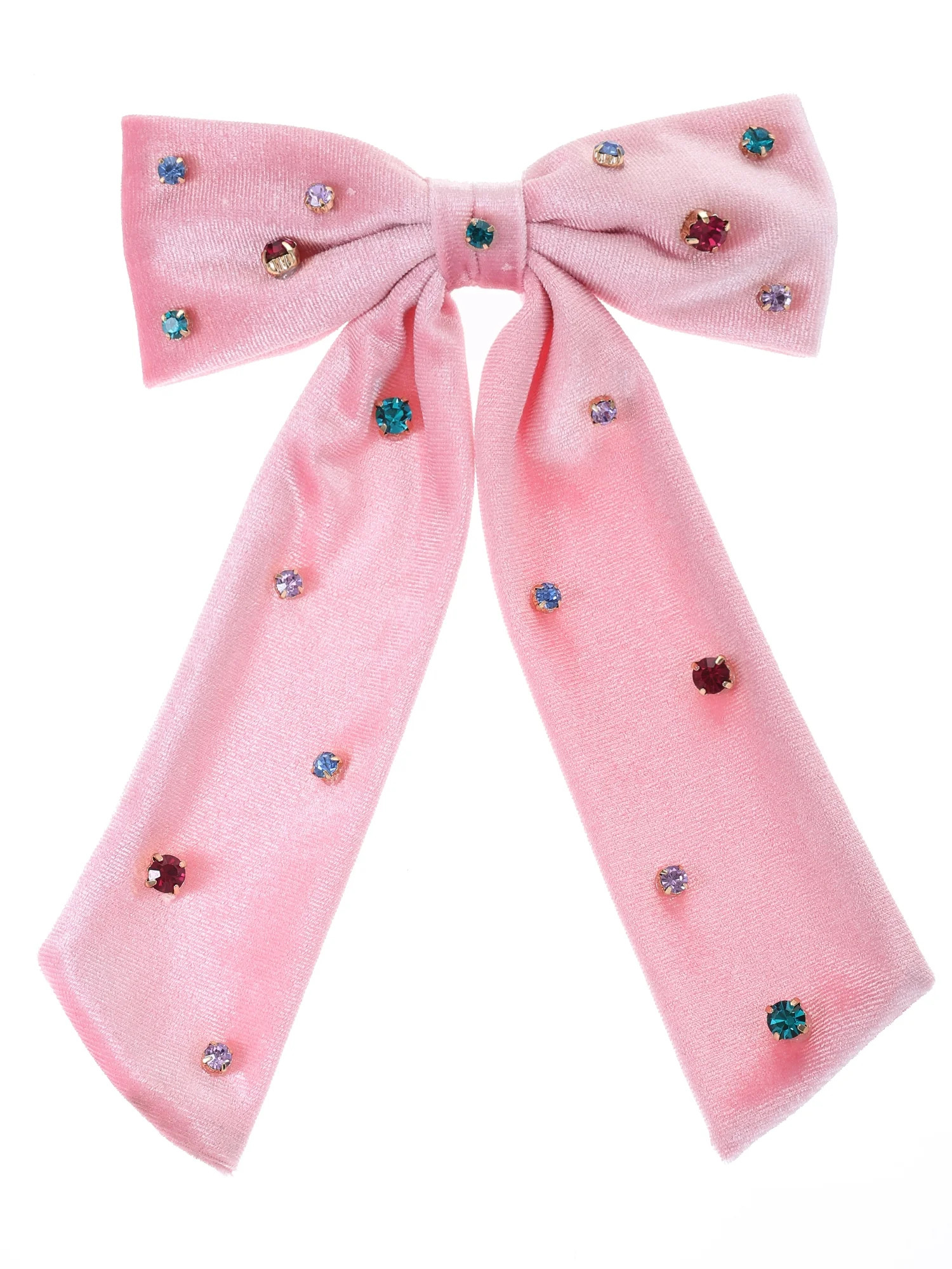 Packed Party Pretty in Pink Velvet Hair Bow Clip | Walmart (US)