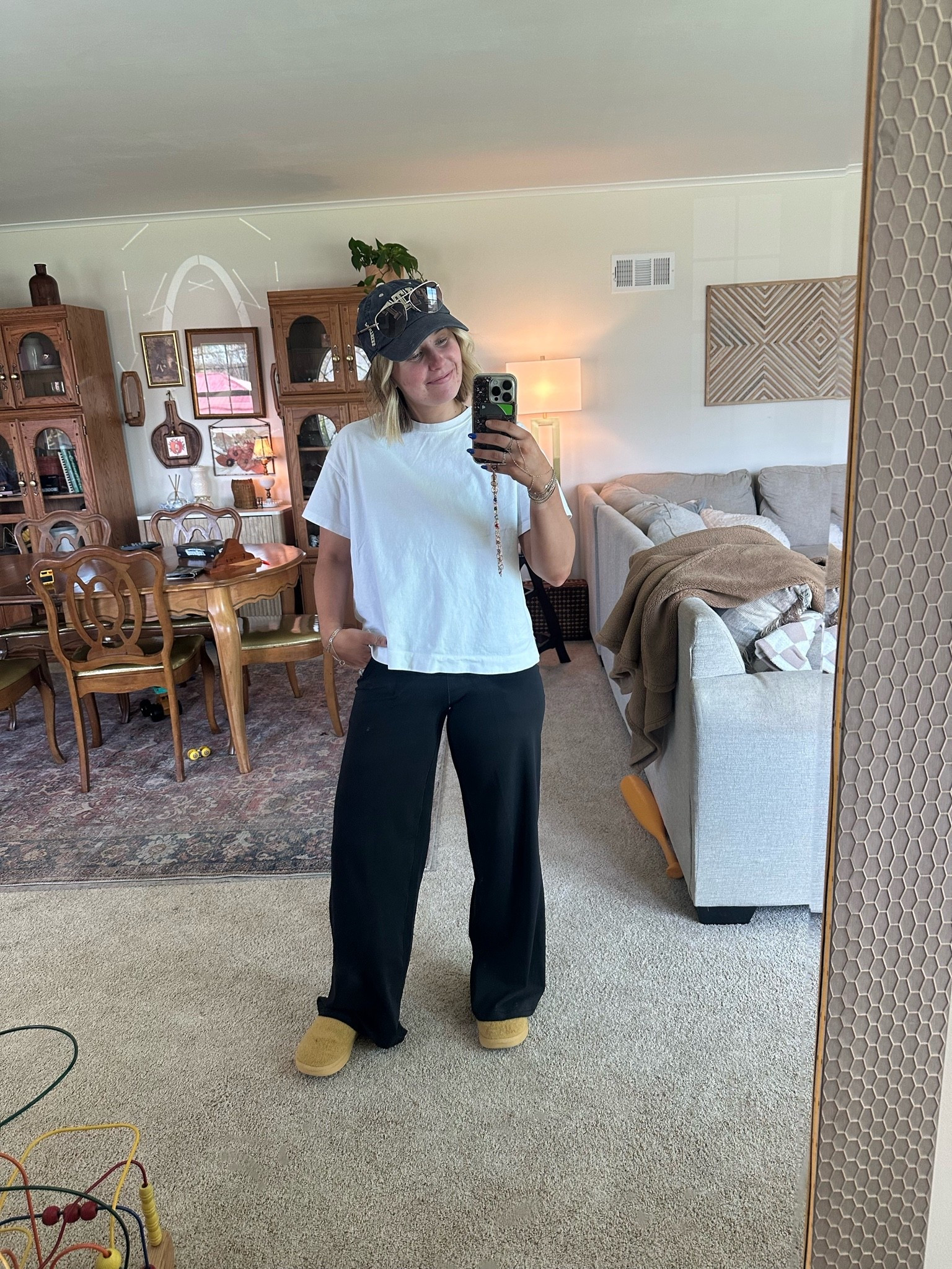 Really loving these new pants! They’re like a legging material but only hug the butt.. super flattering in my opinion!!

#LTKootd #LTKfitnessgoals #LTKmomlife