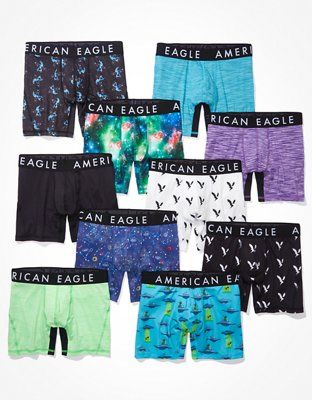 AEO 6" Flex Boxer Brief 10-Pack | American Eagle Outfitters (US & CA)