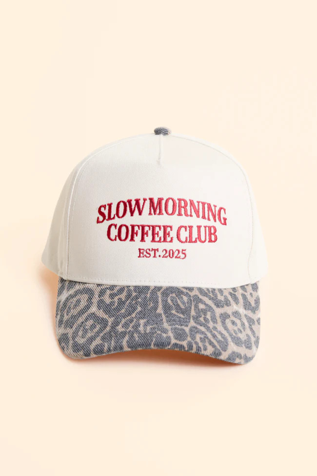 Slow Morning Coffee Club Trucker Hat | Pink Lily