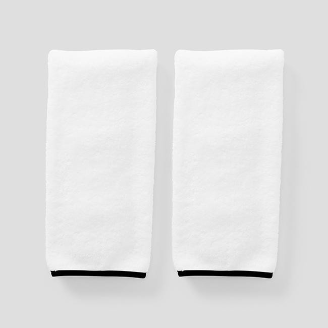 Piped Edge Hand Towels (pair) | Weezie Towels