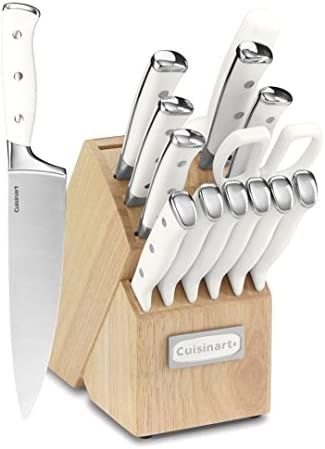 Cuisinart C77WTR-15P Classic Forged Triple Rivet, 15-Piece Knife Set with Block, Superior High-Ca... | Amazon (US)