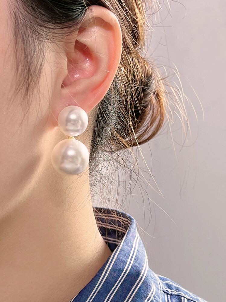 Faux Pearl Decor Drop Earrings | SHEIN