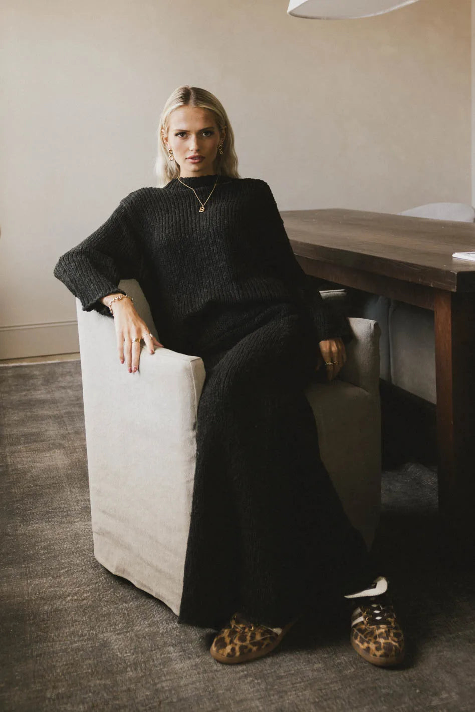 Charlotte Knit Sweater in Black - FINAL SALE | Böhme US