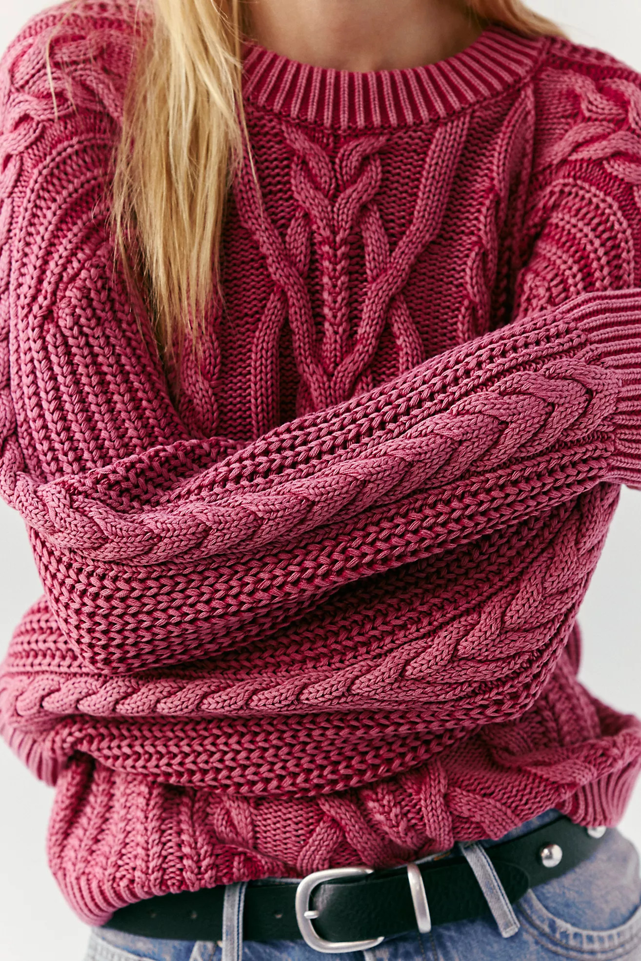Frankie Cable Knit Sweater | Free People (Global - UK&FR Excluded)
