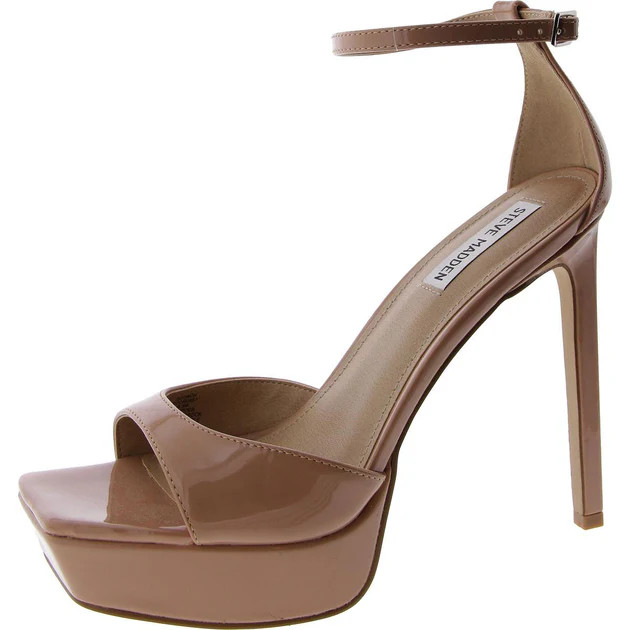 Scorch Womens Patent Ankle Strap Platform Heels | Shop Simon