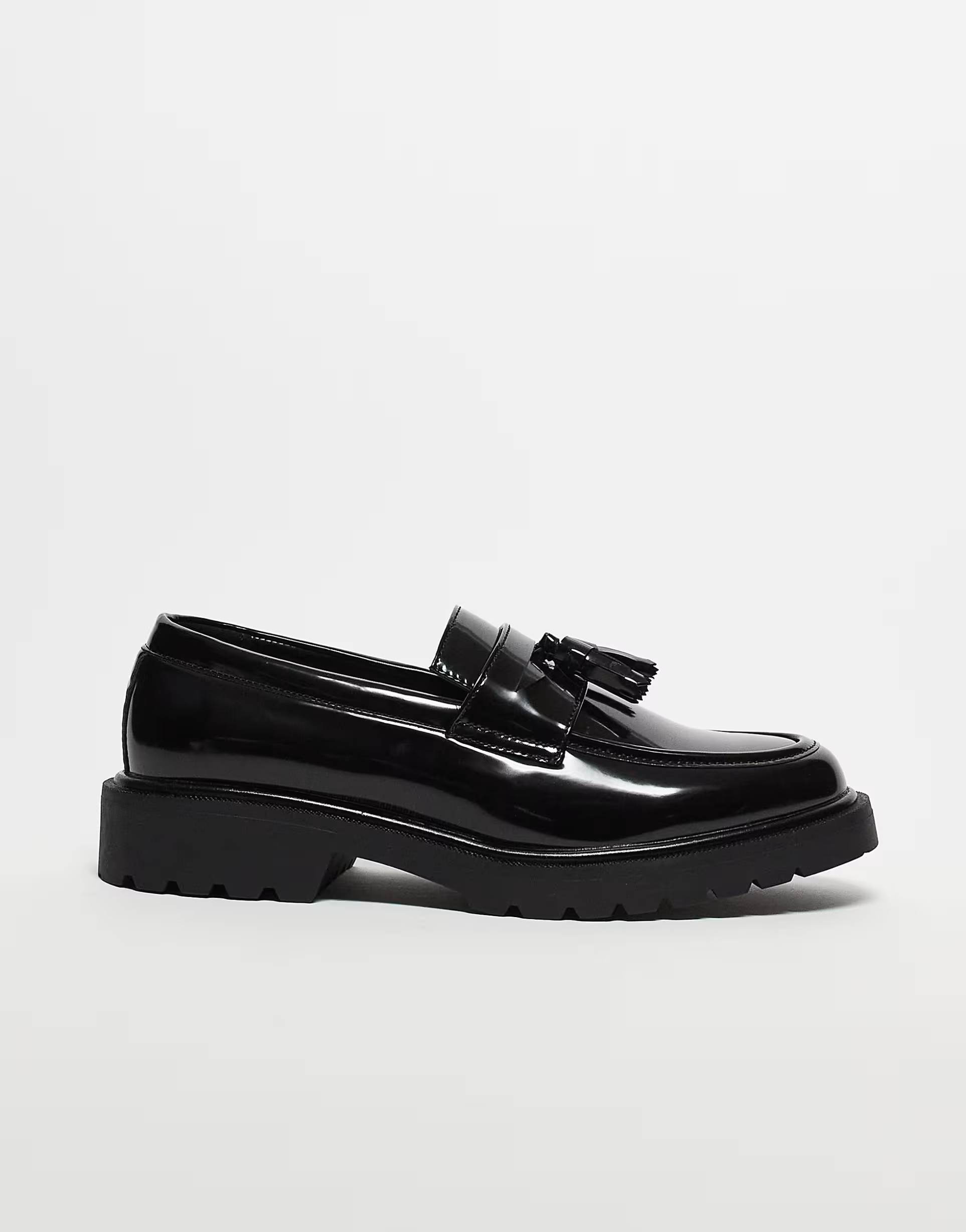 ASOS DESIGN tassel loafers in black faux leather | ASOS | ASOS (Global)
