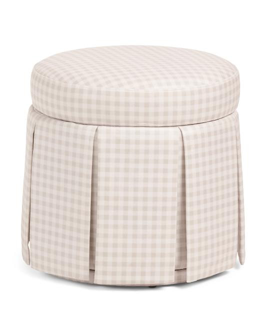 18x18 Plaid Swivel Storage Ottoman | Home | TJ Maxx | TJ Maxx