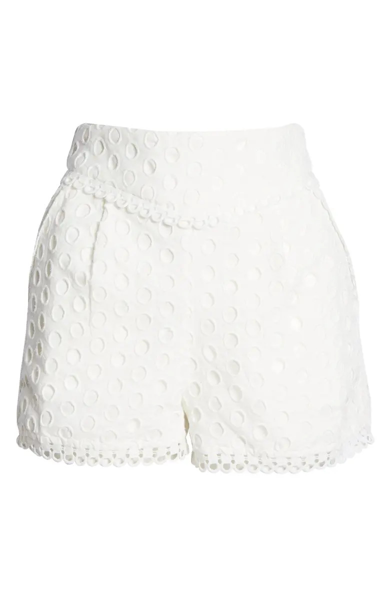 Lace Trimmed Eyelet Shorts | Nordstrom