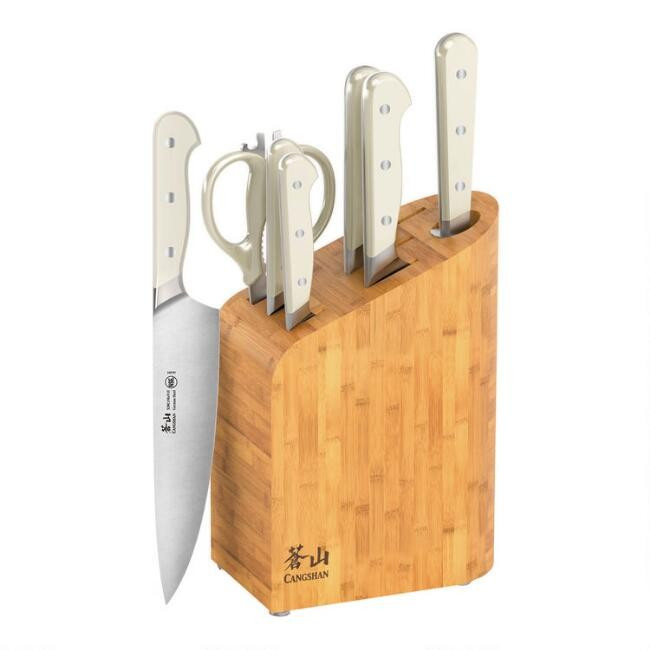 Cangshan Bamboo 8 Piece Knife Block Set | World Market